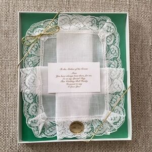 The Wedding Bell Hanky Irish Linen Cotton Lace